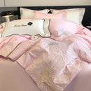 GobekUsa Chic Embroidered Cotton Bedding Set for Luxurious Home Décor