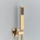 GobekUsa Black ABS Handshower Head with 150cm Stainless Hose - Wall Mounted Faucet Accessory