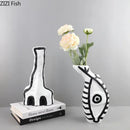 GobekUsa Abstract Vase: Modern Design, Desk Decoration, Room Aesthetic Decor