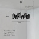 GobekUsa LED Macaron Pendant Chandelier - Modern U Shape Hanging Lamp