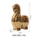 Abstract Gold Resin Statue Handicraft for Living Room, Office Desk Decor - GobekUsa