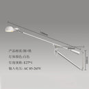 GobekUsa Adjustable LED Wall Lamp Swing Arm Modern Light Fixture Black/White for Living Room