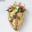 GobekUsa Ceramic Wall-mounted Vase for Plant Pots and Flower Arrangement