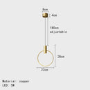 GobekUsa Brass Ring Chandeliers: Dimmable Lighting Fixtures for Bedroom, Restaurant, Kitchen