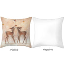 GobekUsa Christmas Soft Plush Cushion Cover Cute Rabbit Deer Pillowcase 45x45cm