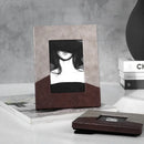 GobekUsa Leather Splice Desktop Photo Frame - Home Decor & Display Accessory