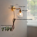 GobekUsa Clear Glass LED Wall Sconce Rotate Up Down, Perfect for Dining Room, Bathroom