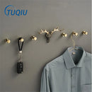 GobekUsa Brass Wall Mount Robe Hooks for Bathroom and Door - Towel, Hat, Coat Holder