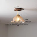 GobekUsa LED Glass Wood Ceiling Lamp for Modern Indoor Lighting and Decoration