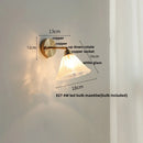 GobekUsa Japanese Style LED Wall Sconce White Glass Rotate Pull Chain Stair Light Fixtures