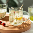 GobekUsa Large-Capacity Glass Cup with Scale, Heat-Resistant, Cute Design - Perfect Gift
