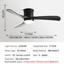 GobekUsa 46In LED Ceiling Fan Light with Control for Household Bedrooms