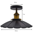 GobekUsa Industrial Flush Mount Light for Home Decor in Bedroom, Kitchen, Living Room
