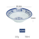 GobekUsa Blue and White Imitation Porcelain Dinner Set
