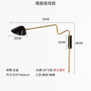 GobekUsa Gold Rotatable LED Wall Lamp | Modern Nordic Rocker Arm Sconce