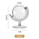 GobekUsa Globe Shape Wine Glasses Set for Home Bar Parties and Events