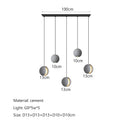 GobekUsa Cement Planet Chandelier Hanging Lamp for Dining Room & Bedroom