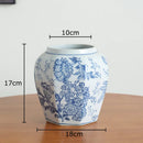 GobekUsa Blue & White Porcelain Vase Pot for Stylish Room Aesthetic Decor & Flowers