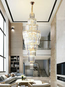 GobekUsa Crystal Pendant Chandelier for Hotel Lobby - Luxury Hollow Design - Nordic Villa Style