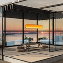 GobekUsa LED Sunset Chandelier: Remote Control Color Atmosphere Lighting Fixtures