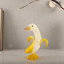 GobekUsa Banana Duck Sculpture: Cute Funny Animal Figurine for Home Decor