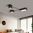 GobekUsa Black Nordic LED Ceiling Lights Chandeliers for Modern Living Room Decoration