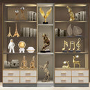 Abstract Gold Resin Statue Handicraft for Living Room, Office Desk Decor - GobekUsa