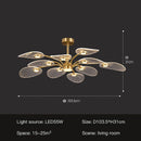 GobekUsa Golden Art Peacock LED Chandelier for Modern Luxury Living Room Bedroom Dining Hotel