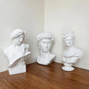 GobekUsa David Statue Head Sculpture Mini Gypsum Resin Art Craft Home Decor