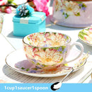 GobekUsa Ceramic Afternoon Tea Set with Spoon - Elegant Tea Cup, Saucer, and Mug Combo