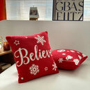 GobekUsa Christmas Cartoon Embroidered Pillow Cover Set, Festive Decorative Cushions