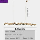 GobekUsa LED Caterpillar Chandelier: Stylish Long Pendant Lamp for Living Room, Restaurant, Hotel