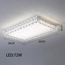 GobekUsa Crystal LED Ceiling Chandelier: Modern Dimmable Lighting Fixture for Stylish Home Decor