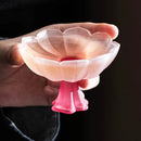 GobekUsa Lotus Flower Glass Tea Cups - Set of 2