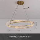 GobekUsa Gold Metal LED Dimmable Ceiling Light with K9 Crystals