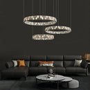 GobekUsa Crystal Lustre Circle Chandelier LED Lights - Modern Luxury Minimalism décor