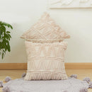 GobekUsa Embroidered Diamond Cushion Cover for Modern Living Room Decor