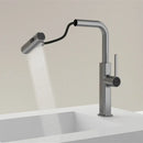 GobekUsa Digital Display Single Lever Brass Kitchen Faucet - Hot Cold Pull Out Mixer