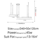 GobekUsa LED Chandelier: Modern Indoor Lighting for Bedroom, Living Room, Study Hall