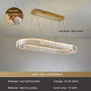 GobekUsa Crystal Chandelier: LED Dimmable Pendant Light for Stairs, LED Luminaria Fixture