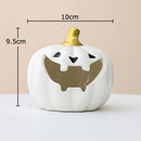 GobekUsa Halloween Pumpkin Ghost Ashtray - Funny Ceramic Office Desktop Weed Ash Tray Gift