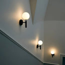 GobekUsa Glass Ball Mirror Wall Lights for Bedroom Living Room Decor