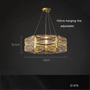 GobekUsa LED Glass Pendant Light Dimmable Chandelier Kitchen Island Decor