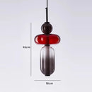 GobekUsa Candy Glass Ceiling Hanging Chandelier for Loft Living Room