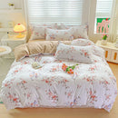 GobekUsa Cozy Cotton Bedding Set for Double Bed, Autumn Winter Duvet Cover Kit