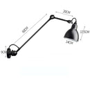 GobekUsa Industrial Iron Swing Arm Wall Lamp for Bedroom, Living Room, Office Decor