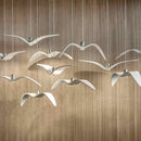 GobekUsa LED Seagull Chandelier: Designer Decor Villa Bird Restaurant Staircase Chandelier