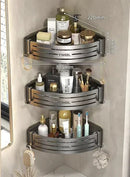 GobekUsa Corner Shelf Organizer - Bathroom & Kitchen Storage Solution