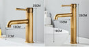 GobekUsa Antique Bronze Basin Faucet: Hot & Cold Brass Sink Mixer Tap, Deck Mounted