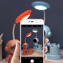 GobekUsa Astronaut Study Desk Lamp with Pencil Sharpener - Cute, Flexible & Color Adjustable